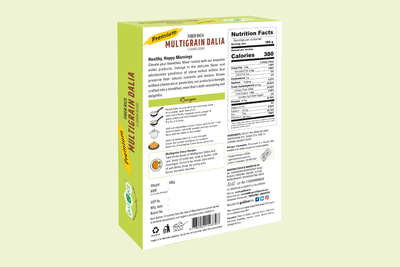 Gud2Eat Multigrain Dalia |  High Fibre & Protein | Heart-Healthy & Gut-Friendly | Rich Breakfast – 400g
