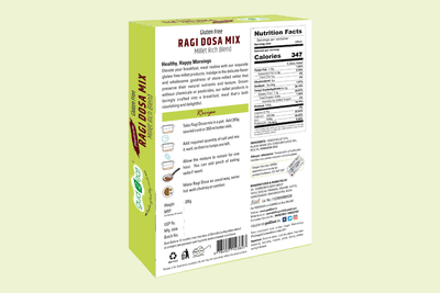 Gud2eat Ragi Dosa Mix - Calcium-Rich | Natural, Wholesome & Easy to Cook | No Maida | Just Millets – 200g
