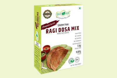 Gud2eat Ragi Dosa Mix - Calcium-Rich | Natural, Wholesome & Easy to Cook | No Maida | Just Millets – 200g