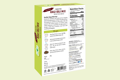 Gud2eat Ragi Idli Mix – Ideal for Kids & Diabetics | Calcium-Rich | Power-Packed Breakfast for All Ages |  200g