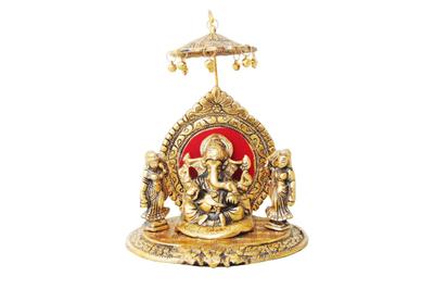 Showpiece Ganeshji with Ridhi Sidhi Gold