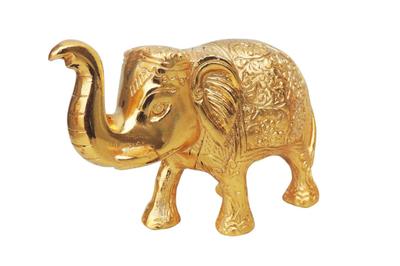 Aluminium Showpiece Elephant Small Statue