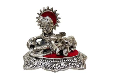 Aluminium Showpiece Krishan Ji With Calf Statue