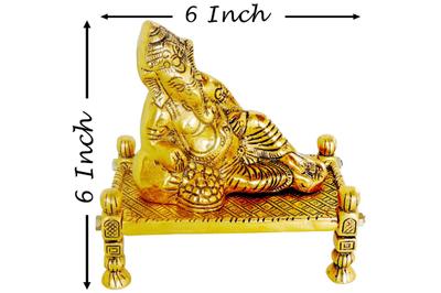 Aluminium Showpiece Bed Ganesh Statue