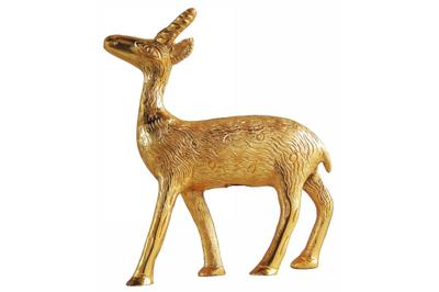 Aluminium Showpiece Gold Deer Statue