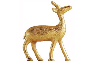 Aluminium Showpiece Gold Deer Statue