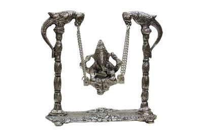 Showpiece Ganesh Jhula Silver