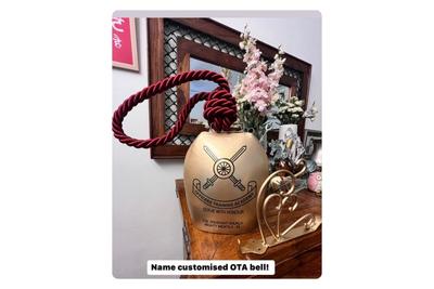 OTA Decorative Cow Bell with Maroon Rope