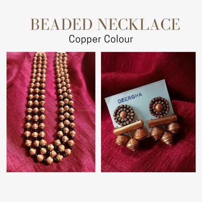 3 Line Paperbead Necklace Set- Pooja Dalvi 