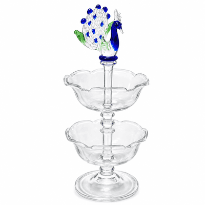 Glass Double Layer Peacock Samai