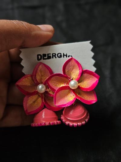 Floral Jhumka-Pooja Dalvi
