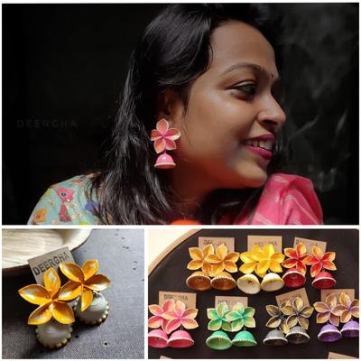 Floral Jhumka-Pooja Dalvi