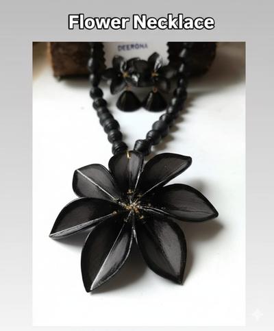 Flower Bead Necklace Set-Pooja Dalvi