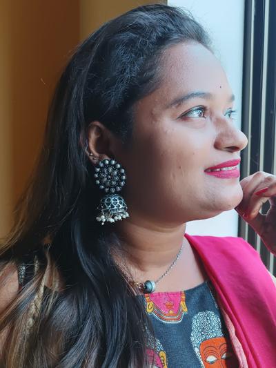 Papermade Big Jhumka-Pooja Dalvi