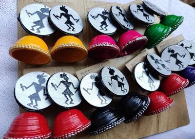 Warli Paint Jhumka-Pooja Dalvi