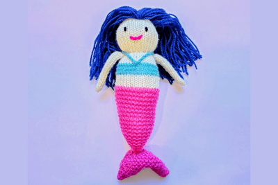 Hand Knitted Mermaid