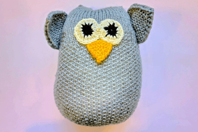 Hand Knitted Owl