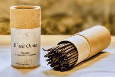 Premium Hand Rolled Incense Sticks - Black Oudh