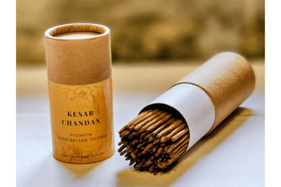 Premium Hand Rolled Incense Sticks - Kesar Chandan