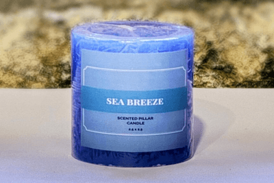 Scented Pillar Candle 2.5x2.5 - Sea Breeze