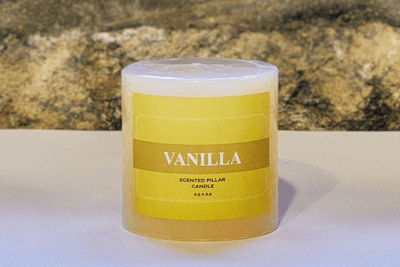 Scented Pillar Candle 2.5x2.5 - Vanilla