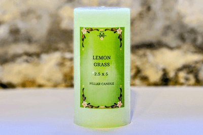 Scented Pillar Candle 2.5x5 - Lemongrass