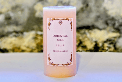 Scented Pillar Candle 2.5x5 - Oriental Silk