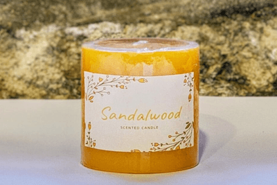 Scented Pillar Candle 2.5x2.5 - Sandalwood