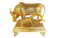 Aluminium Showpiece Cow Statue