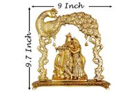 Aluminium Showpiece Radha Krishna Frame Statue