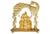 Aluminium Showpiece Radha Krishna Frame Statue