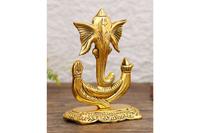 Aluminium Showpiece Trishul Ganesh Ji Statue