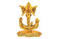 Aluminium Showpiece Trishul Ganesh Ji Statue